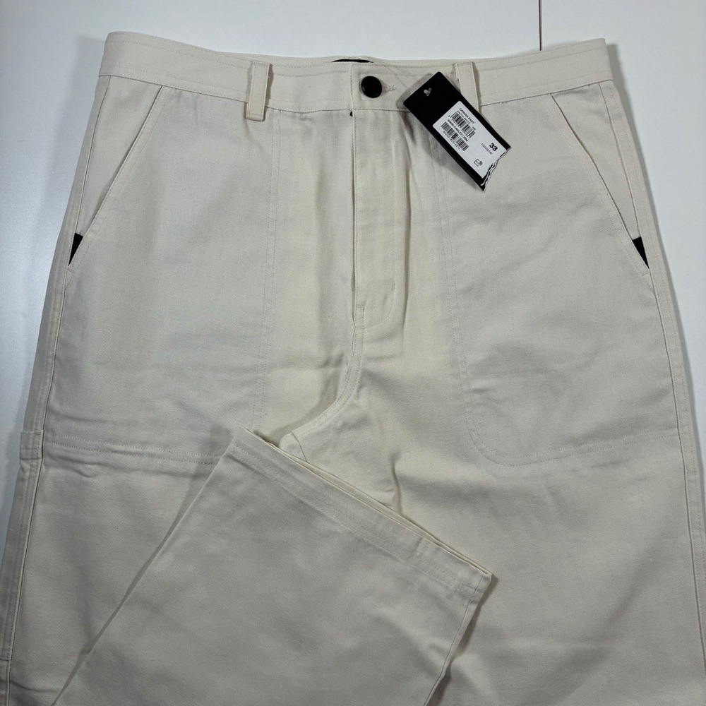 NEW Oakley Canvas Pant 33x32‎ Arctic White Atlanta Regular 90s Y2K Baggy Utility
